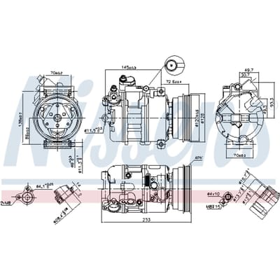 Compressor airconditioning NISSENS 89112