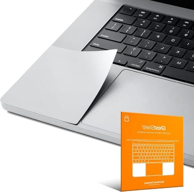 Palmsteun Protector - Trackpad Skin - Laptop Beschermen - Tweedelig Ontwerp - MacBook Pro 16" - Zilver
