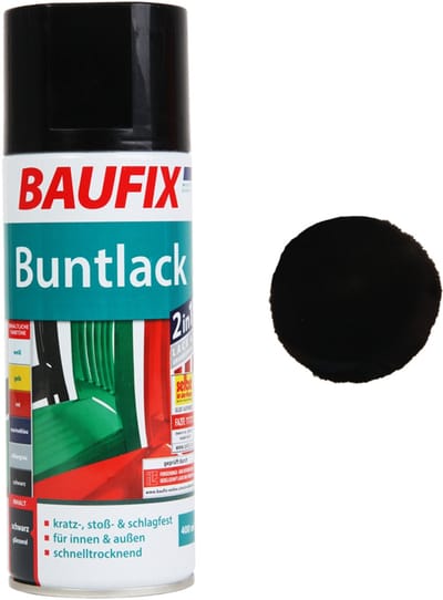 BAUFIX Multi- spuitlak zwart 400 ml