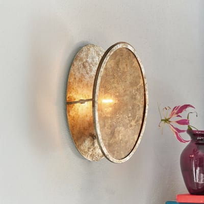 LOBERON Wandlamp Crix antiekgoudkleurig