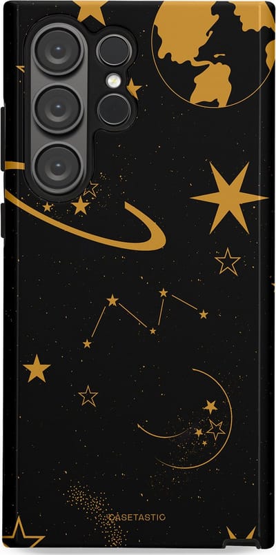 Casetastic Hoesje Geschikt voor Samsung S23 Ultra - Stijlvolle Beschermende Duo-layer Case - Nachtelijk uitzicht