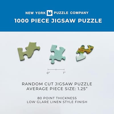 1000 Stuk Legpuzzel met Sneeuw en Honden