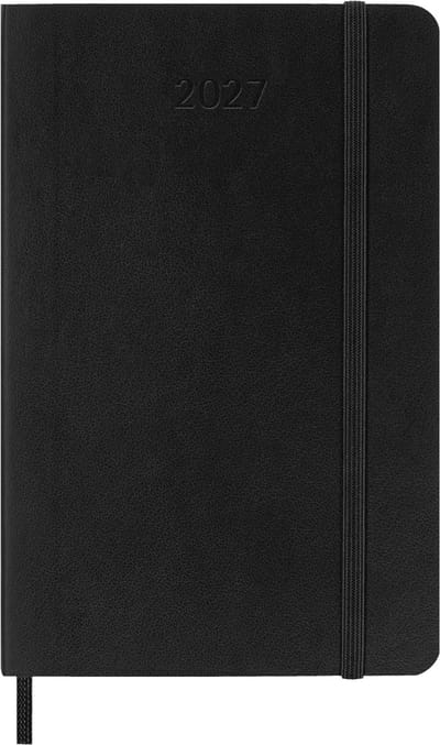 Moleskine 12 Maanden Agenda - 2027 - Wekelijks Horizontaal - Pocket - Zachte Kaft - Zwart