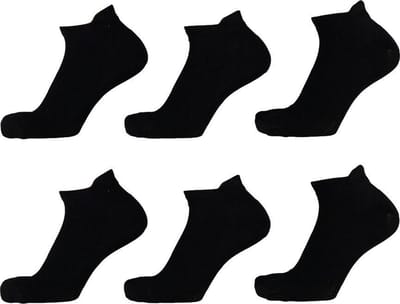 Xtreme Dames Sport Sneakersokken 6pack zwart maat 36/41