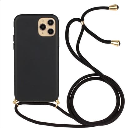 CHPN - iPhone 13 pro Max Case - Zwart - Met koord - Geschikt voor Apple iPhone 13 pro max - Telefoonhoesje - Phonecover - iPhonecover - Phonecase -Telefoonhoes met koord