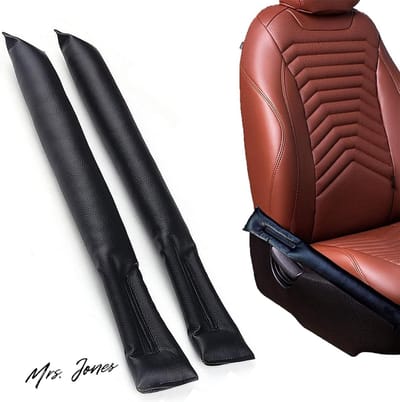 Mrs. Jones Auto Seat Gap Filler Universele Auto Gap Pad Autostoel Lederen Zwarte Gap Vuller Voor De Meeste Modellen Van Auto's .