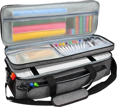 Draagtas voor Cricut Machine - Dubbellaags Opbergtas voor Cricut Explore Air 2 & Maker - Grijs