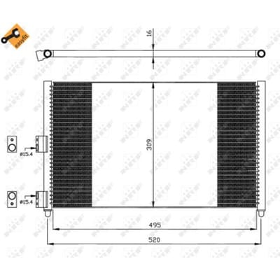 Condensor, airconditioning NRF 35502
