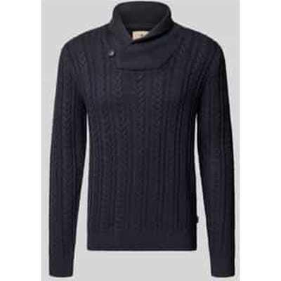 Gebreide pullover met opstaande kraag