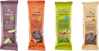 Innerme Energy Bars Mix - 4 smaken - bio & vegan sportreep - 12 energierepen 50g