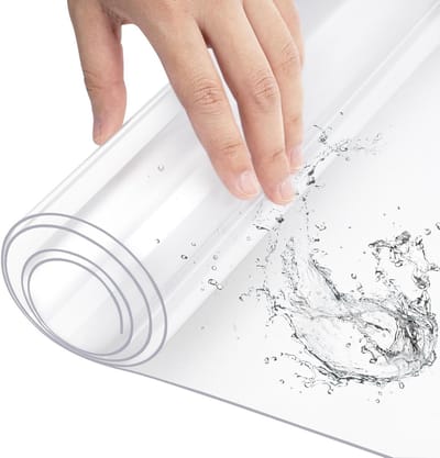 Transparante Bureau Mat - Matte Soft Glas Tafelbeschermer - PVC Tafelkleed 1.5mm - Waterdicht, Oliebestendig 90×150 cm