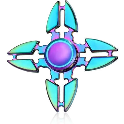 Metalen Regenboog Fidget Spinner Kleurrijke EDC Hand Spinner Anti-Angst Speelgoed voor Kinderen Volwassenen Verlicht Stress Vinger Spinner Cadeaus