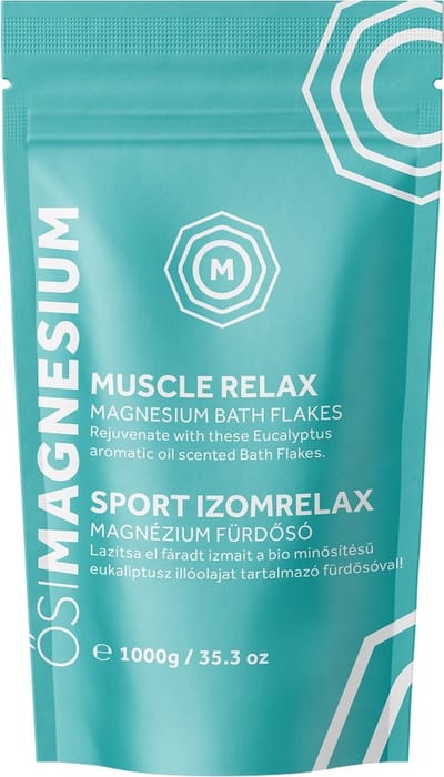 Muscle Relax Magnesium Badkristallen Eucalyptus 1000 gr