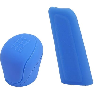 2 Pièces/ensemble Housse de Levier de Vitesse Antidérapante en Silicone pour Voitures Manuelles à 6 Vitesses Accessoire d'Intérieur Durable