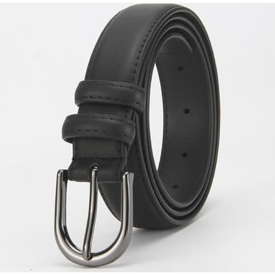 Dames Echte Leren Riem Koeienhuid Riem Dames Veelzijdige Decoratie Zakelijk Casual Eenvoudige Mode Riem black