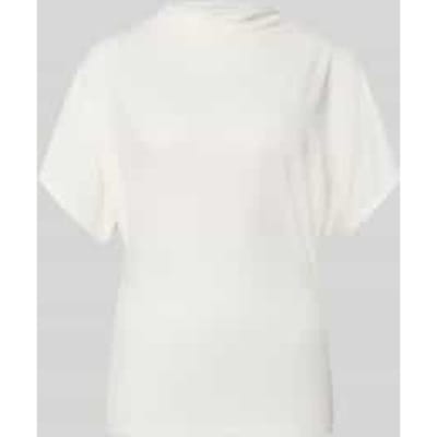 T-shirt met korte opstaande kraag model 'Nupti'