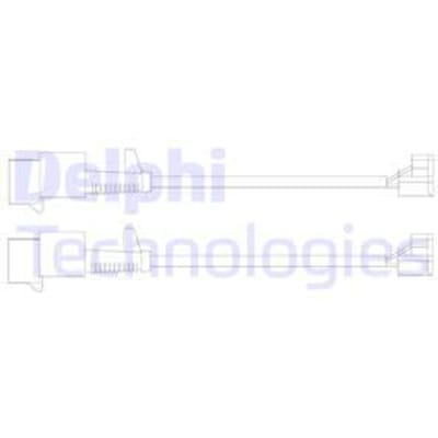 Waarschuwingscontact, remblokslijtage DELPHI LZ0246