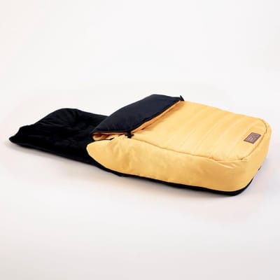 Kinderwagen Voetenzak - Universele Dek - Warm Blijven - Dubbel Gebruik - 89 x 35 cm - Zonnegeel