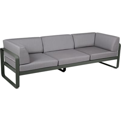 Fermob BELLEVIE club sofa 3 zits - 48 rozemarijn mat - 79 Flanelgrijs