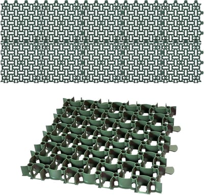 Grindplaten Tuin - Bodem Stabilisatie - Parkeerplaats Aanleggen - Honingraat Structuur - 50 x 50 cm - Zwart