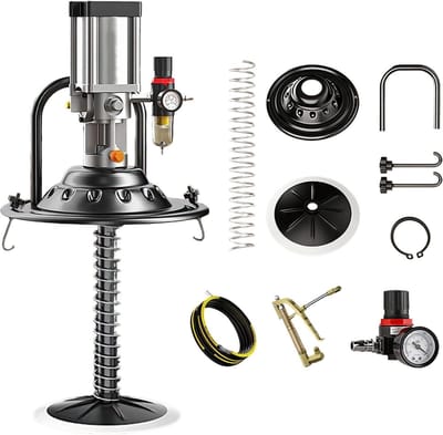 Draagbare Vetpomp - Vetpistool Emmer - Machine Smering - Luchtbediend Emmer-Type - 30-68Mpa - null