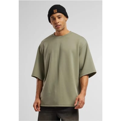 Urban Classics Oversized Scuba Heren T-shirt - groen - S