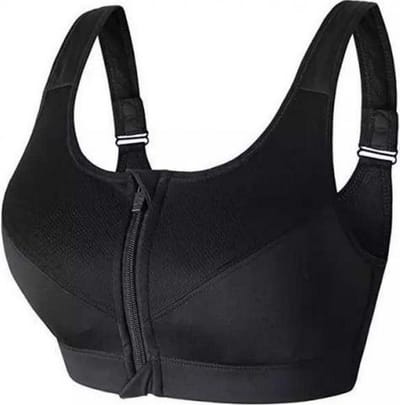 Sportbeha met voorsluiting - Maat L - Sport BH Rits Superior - Voorkant Ritssluiting - Vrouwen Fitness - Fitness BH Met Rits - LOUZIR