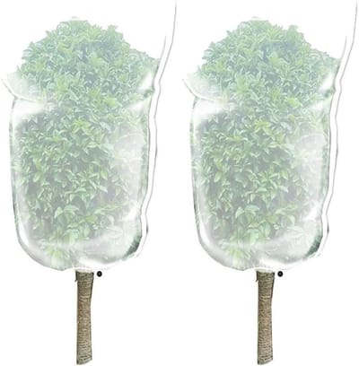 Beschermend Plantennet - Gaashoes Tuin - Planten Beschermen - Trekkoord en Rits - 100 x 115 cm - Transparant