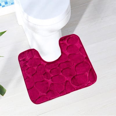 Toiletdeurmat Vloerkleed Mat Toiletvloermat U-vormige Vloermat Waterbestendige Mat Toilet Badkamer Vochtabsorberend Antislipmat 40 * 50cm