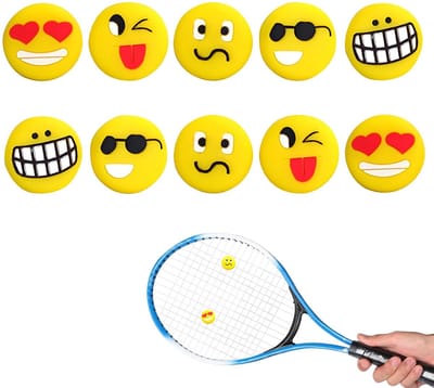 JHUBERS- Tennisdempers 10 Stuks - Vibration Dempers - Schokabsorberend - Silicone - Duurzaam - Comfortabel en Veilig - Tennisaccessoires