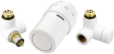 Danfoss X-tra Design Set RAL 9016, ventielhuis RA-URX links, 013G4008