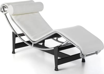 Chaise Longue - Fauteuil - Ligstoel - Ligbed - Stoel - Wit - Leer - Verstelbaar - Design