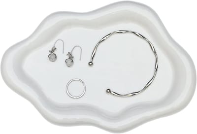 Decoratieve Keramische Sieraden Schaal, Cosmetica Tray voor Ringen, Halskettingen en Parfum, Perfect als Cadeau voor Vrouwen en Meisjes
