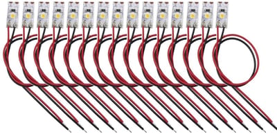 Store_8 - Voorbekabelde LEDstrips - Warmwit - Zelfklevend - 12V - 15 stuks - Perfect voor bouwontwerpen en sfeerverlichting