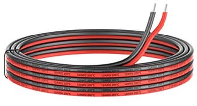 Flexibele 3,3 mm² Elektrische Draadkabel - 10 Meter, Zwart en Rood, Hoge Temperatuurbestendigheid tot 200°C, 600V