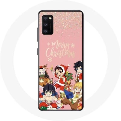 Coque pour Oppo A16 Demon slayer merry christmas affiche Anime Manga