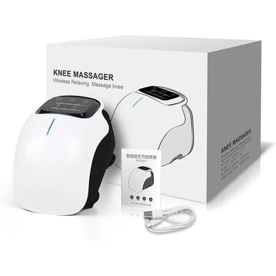 NIEUW Slimme Knie Massager Vibratie Luchtdruk Knie Massage Machine Elektrische Elleboog Schouder Knie masajeador beige