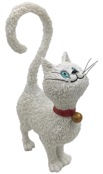 Katten beeldje - Dubout katten collectie - Wat eten we vandaag - Dub75 - Hoogte 11 cm