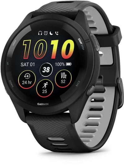 Garmin Forerunner 265 - Global Versie - Sporthorloge met GPS - Geschikt voor hardlopen - 46 mm – Zwart