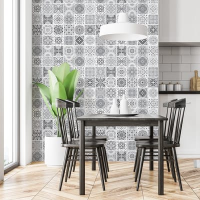 Zelfklevende tegelmuurstickers voor keuken en badkamer - 30 YANET Azulejos tegelstickers - 30 stickers 20x20cm