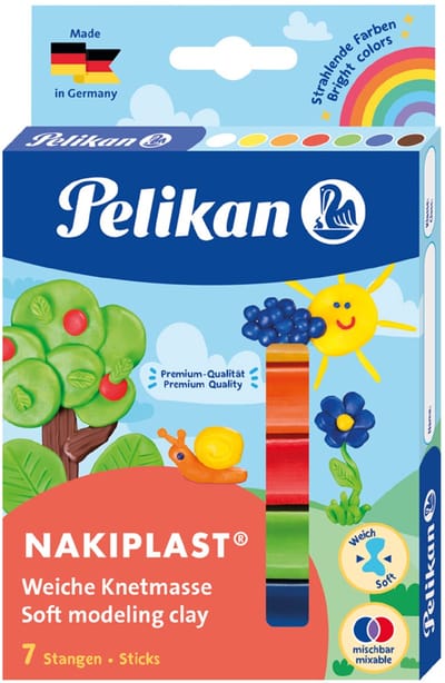 Pelikan 622712 materiaal voor pottenbakken en boetseren Boetseerklei 125 g Meerkleurig 1 stuk(s)