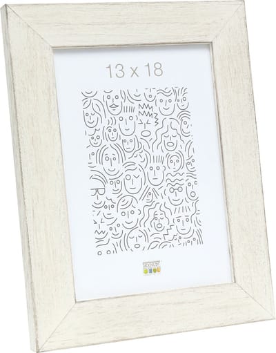 Deknudt Frames fotolijst S49BS1 - wit geschilderd - foto 13x18 cm