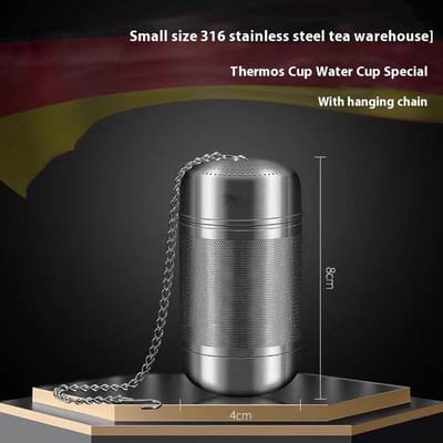 Theezeef 316 roestvrij staal, theezeef, theemaker, bloemvormige theebal, theepot, theezeef, roestvrijstalen theeglas gray