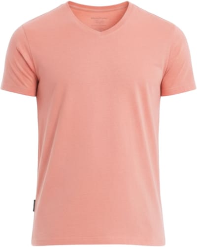 OMBRE T-shirt - Regular Fit - Katoen - Korte Mouw Roos S
