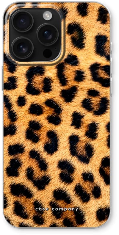 Case Company® - Hoesje geschikt voor iPhone 16 Pro Max hoesje - Luipaard - Soft Cover Telefoonhoesje - Bescherming aan alle Kanten en Schermrand