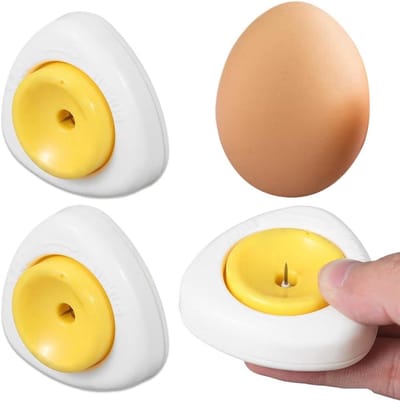 Eiermixer met eierlepels en eierscheider - Keukengerei - 2 stuks - Roestvrij staal
