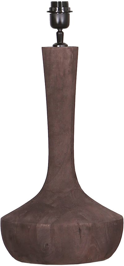 by Mooss - Tafellamp - Seattle - Umber - Hout - Donkerbruin - Mat - Robuust - 45 cm - Trendy