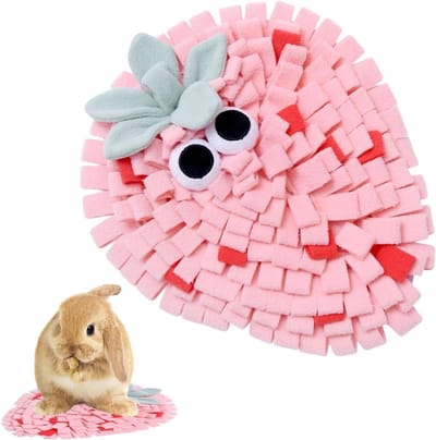 Snuffeltapijt Honden - Voedselpuzzel - Neuswerk Stimuleren - Verveling Reducerend - 25 x 20 cm - Roze