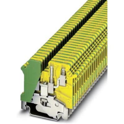 Phoenix Contact 1923128 Doorgangsserieklem 5.2 mm Schroeven Groen, Geel 50 stuk(s)