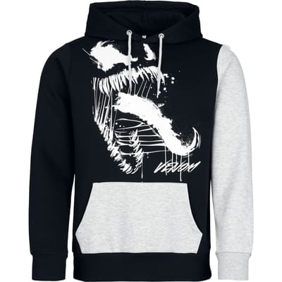 Spider-Man - Disney Trui met capuchon - Venom - Tongue - S tot XXL - voor Mannen - zwart-grijs
